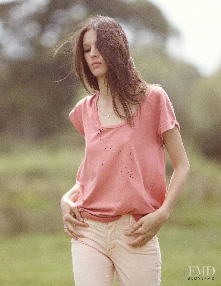 Ruby Aldridge featured in  the MiH Jeans lookbook for Spring/Summer 2012