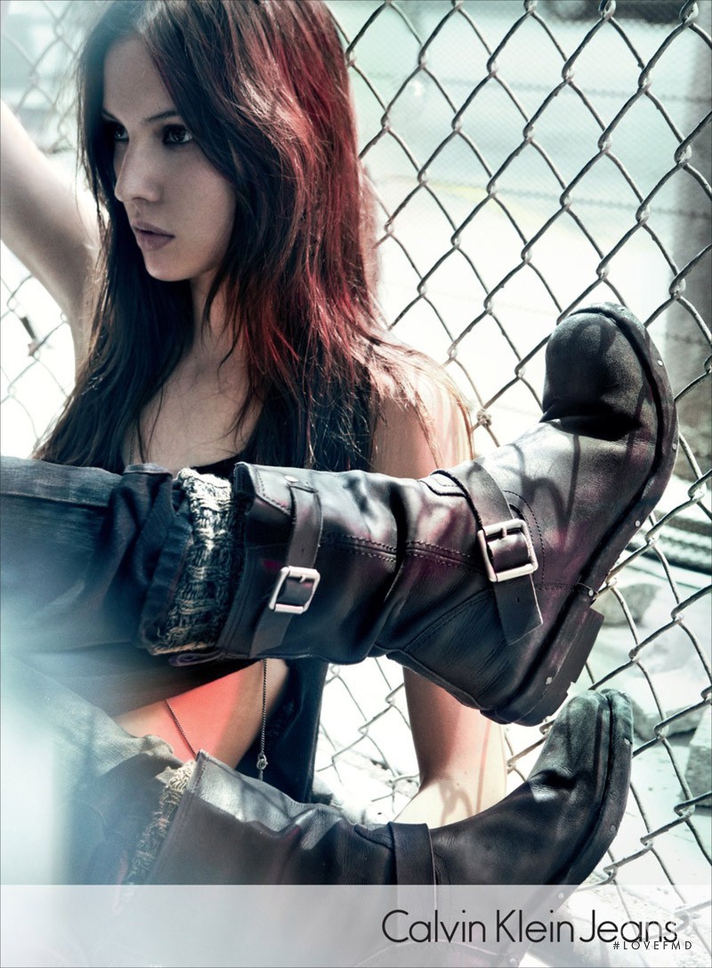 Ruby Aldridge featured in  the Calvin Klein Jeans advertisement for Autumn/Winter 2012