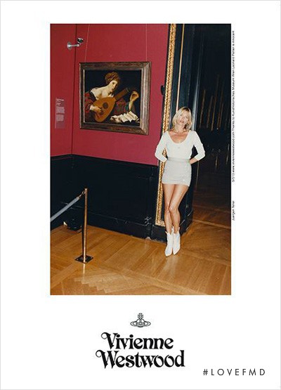 Kate Moss featured in  the Vivienne Westwood Gold Label advertisement for Spring/Summer 2013