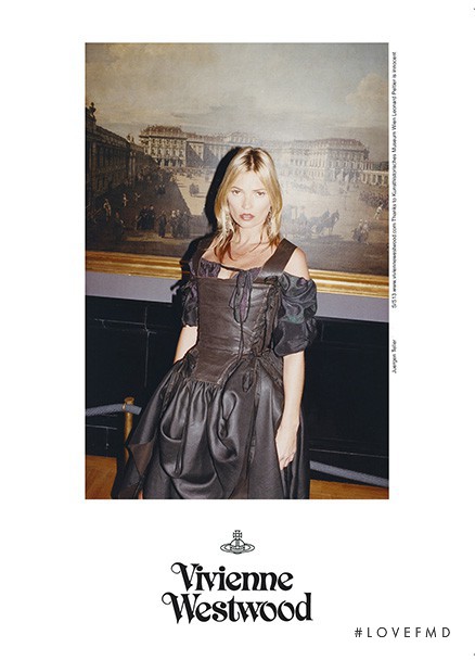 Kate Moss featured in  the Vivienne Westwood Gold Label advertisement for Spring/Summer 2013