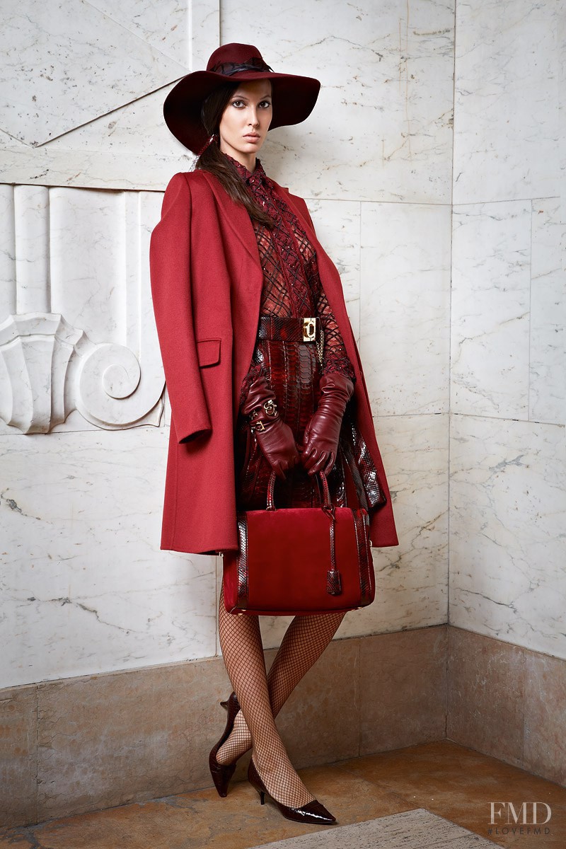 Ruby Aldridge featured in  the Salvatore Ferragamo fashion show for Pre-Fall 2012