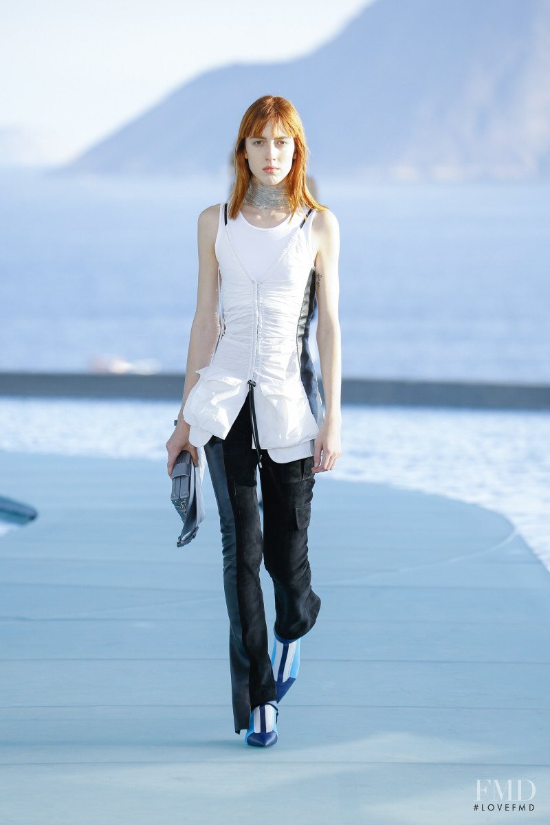 Teddy Quinlivan featured in  the Louis Vuitton fashion show for Cruise 2017