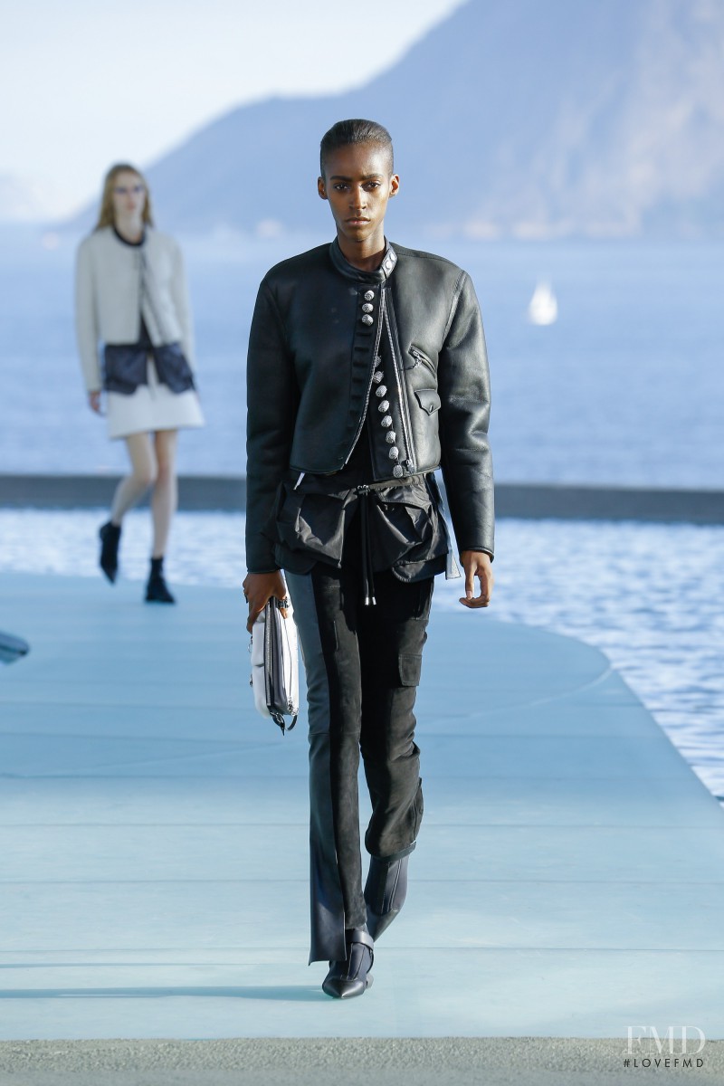 Viviane Oliveira featured in  the Louis Vuitton fashion show for Cruise 2017