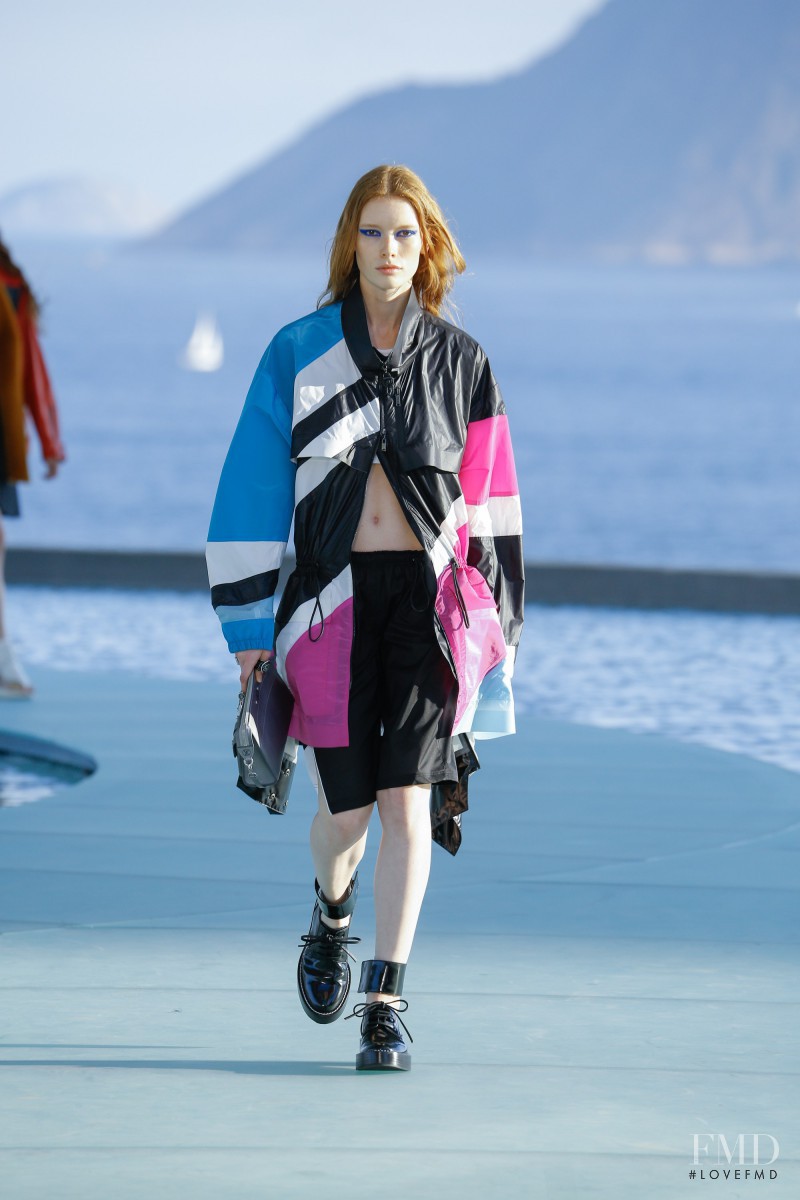 Julia Hafstrom featured in  the Louis Vuitton fashion show for Cruise 2017
