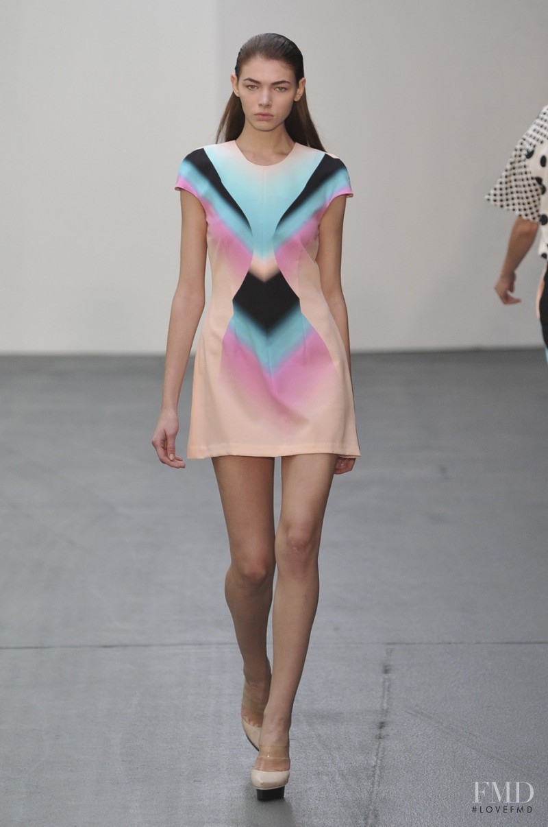 Keats Kolyasnikova featured in  the Josh Goot fashion show for Spring/Summer 2010