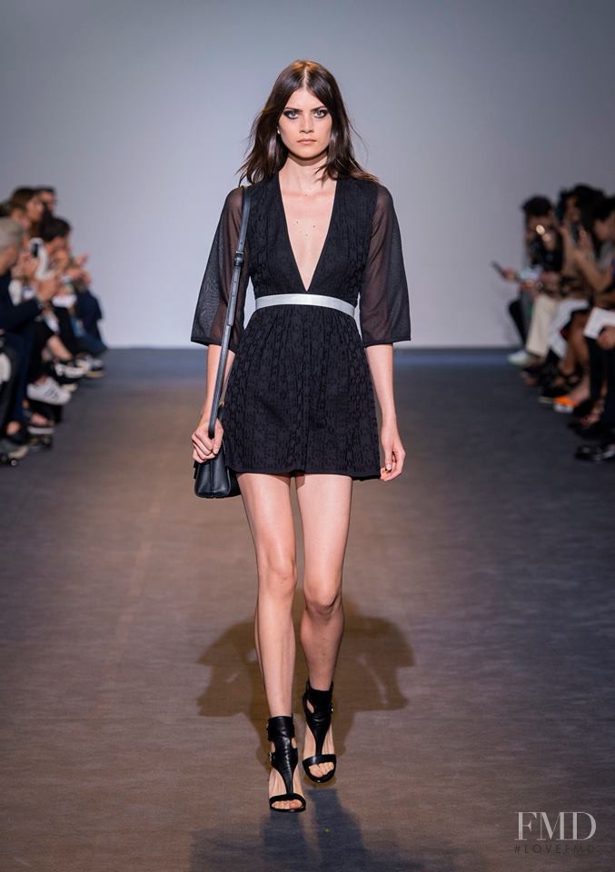 Kim Valerie Jaspers featured in  the Costume National fashion show for Spring/Summer 2016