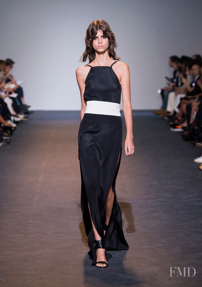 Antonina Petkovic featured in  the Costume National fashion show for Spring/Summer 2016