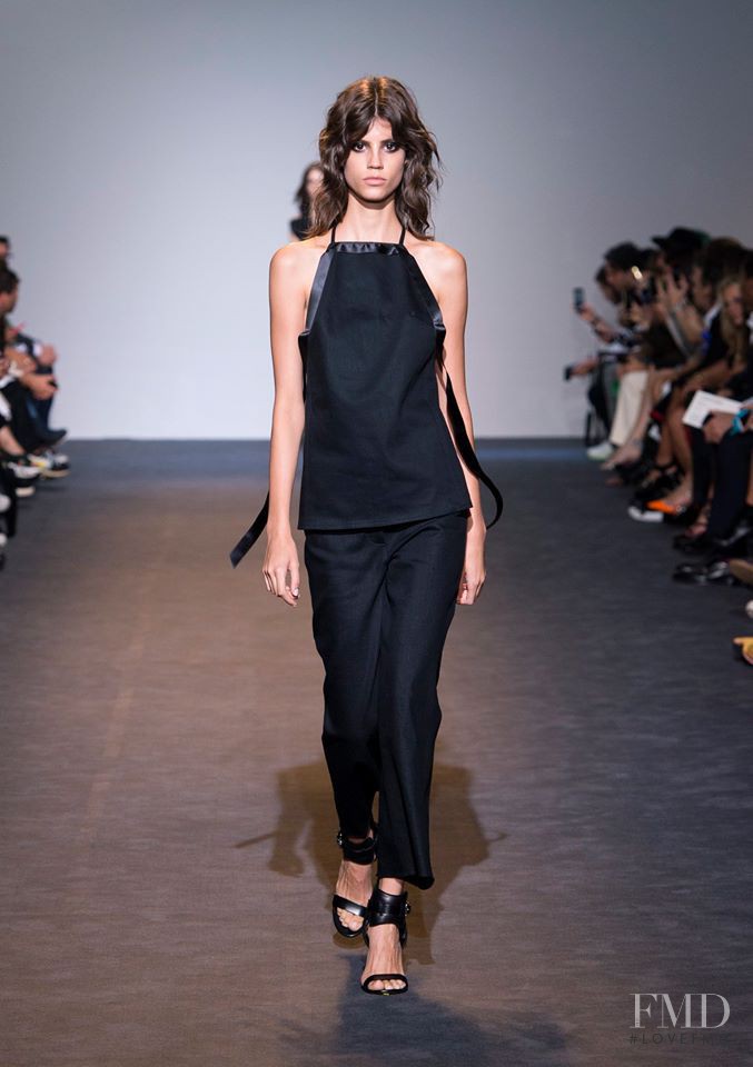 Antonina Petkovic featured in  the Costume National fashion show for Spring/Summer 2016