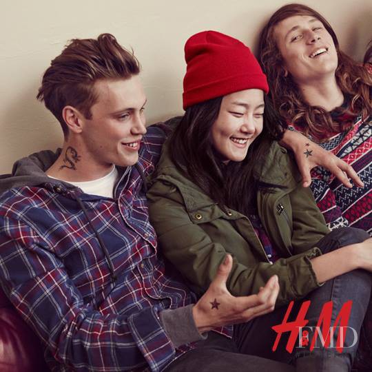 Hyoni Kang featured in  the H&M Divided advertisement for Fall 2013