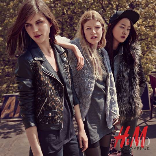 Hyoni Kang featured in  the H&M Divided advertisement for Fall 2013