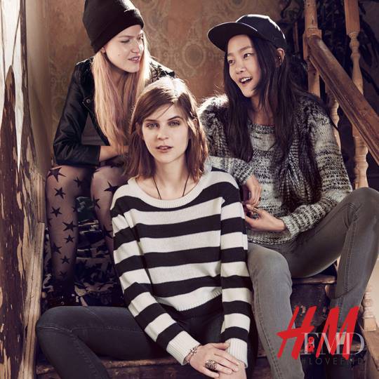 Hyoni Kang featured in  the H&M Divided advertisement for Fall 2013