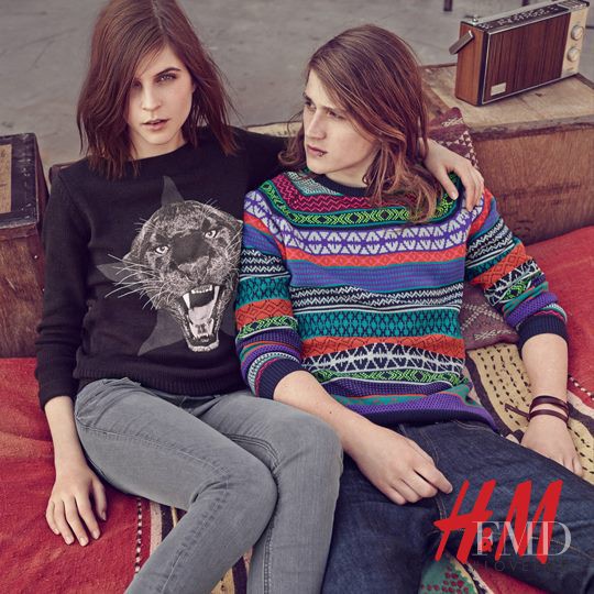 Kel Markey featured in  the H&M Divided advertisement for Fall 2013