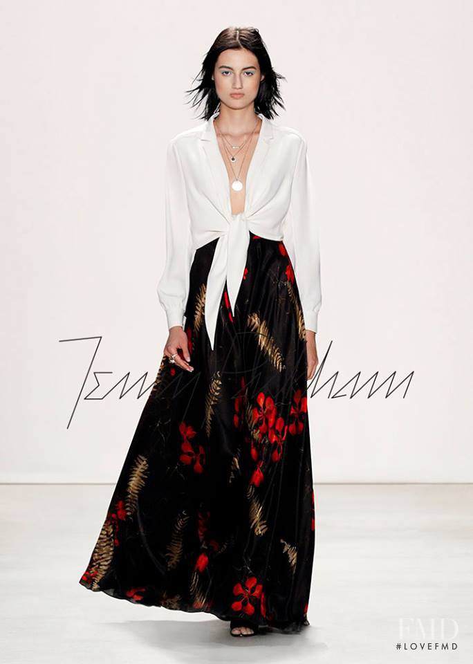 Bruna Ludtke featured in  the Jenny Packham fashion show for Spring/Summer 2016