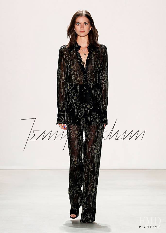 Kim Valerie Jaspers featured in  the Jenny Packham fashion show for Spring/Summer 2016