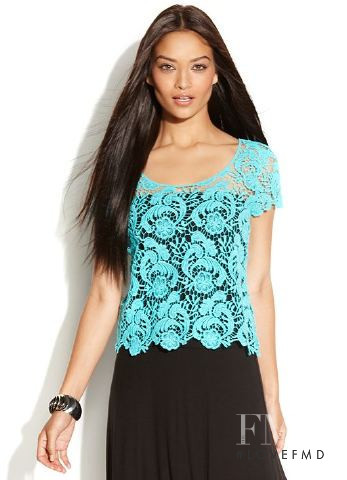 Shanina Shaik featured in  the Macy\'s catalogue for Spring/Summer 2012