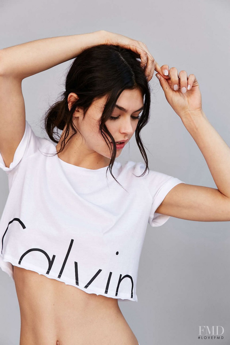 Lauren Layne featured in  the Urban Outfitters x Calvin Klein catalogue for Spring/Summer 2016