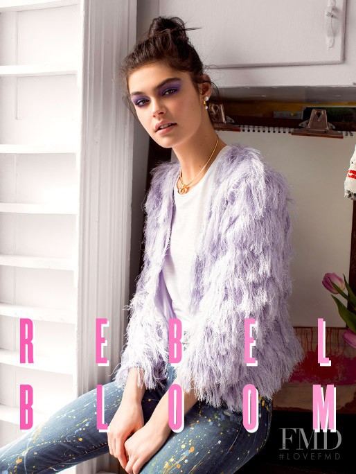 Lauren Layne featured in  the Maybelline Rebel Bloom advertisement for Spring/Summer 2015