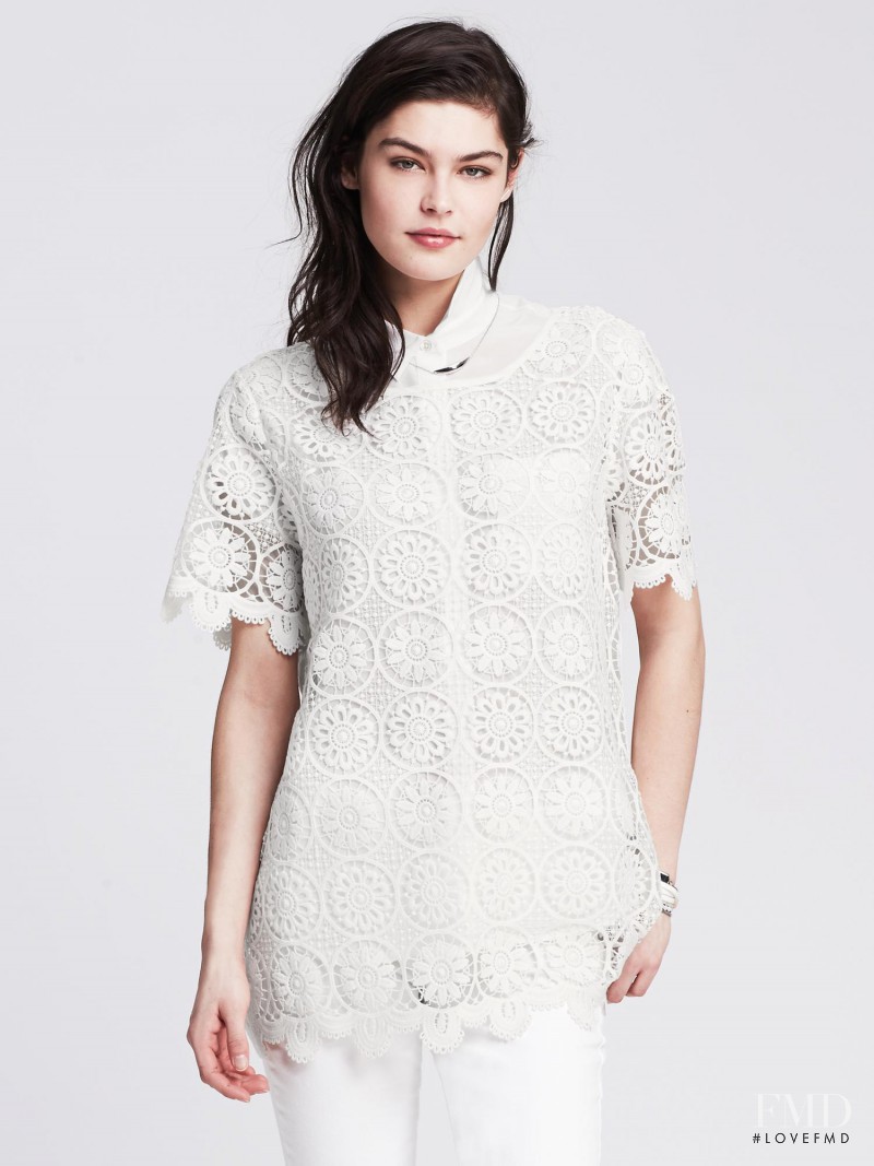 Lauren Layne featured in  the Banana Republic lookbook for Spring/Summer 2015