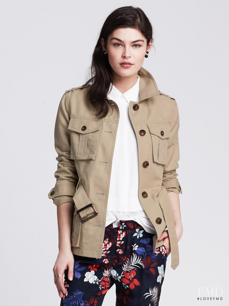 Lauren Layne featured in  the Banana Republic lookbook for Spring/Summer 2015