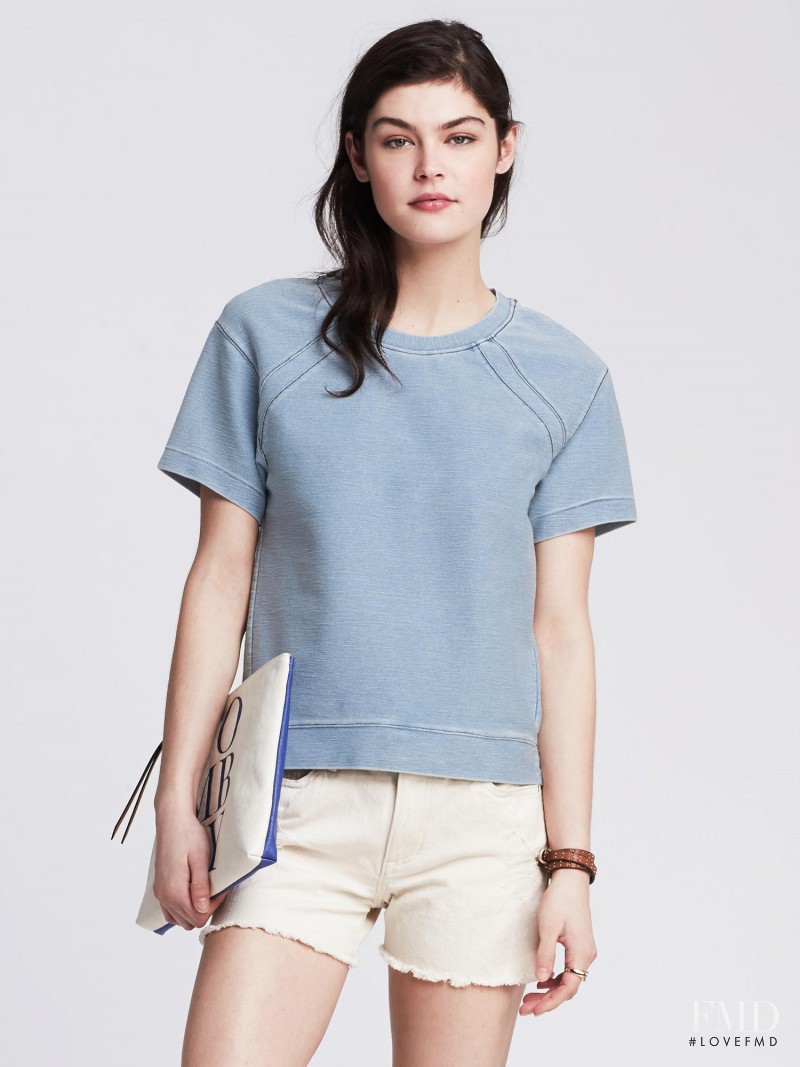 Lauren Layne featured in  the Banana Republic lookbook for Spring/Summer 2015