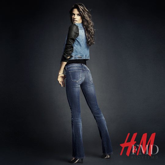 Alessandra Ambrosio featured in  the H&M Divided Denim catalogue for Fall 2013