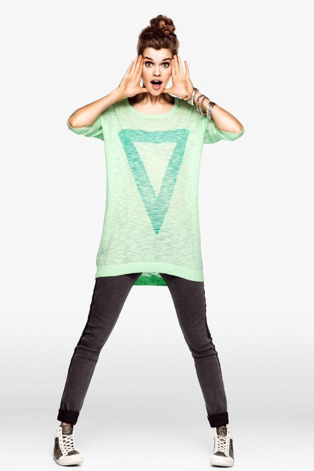 Victoria Lee featured in  the H&M Divided catalogue for Pre-Fall 2013