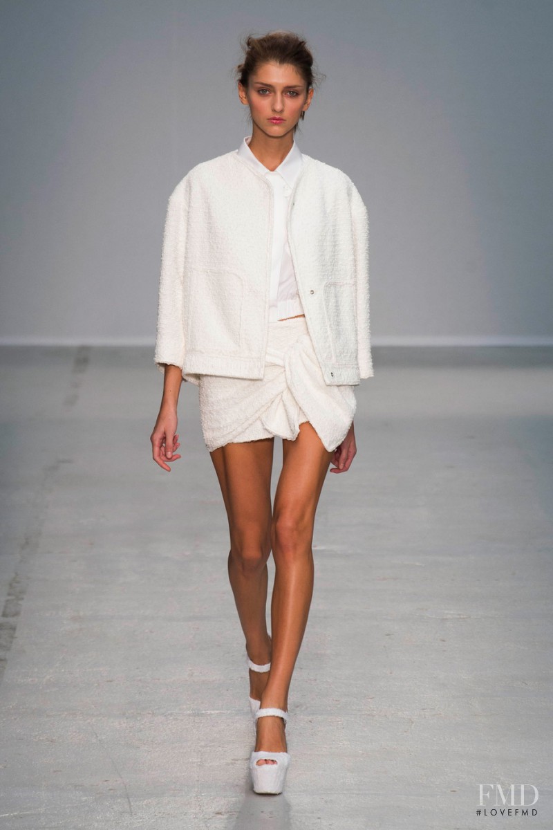 Alexandra Rudakova featured in  the Veronique Leroy fashion show for Spring/Summer 2014