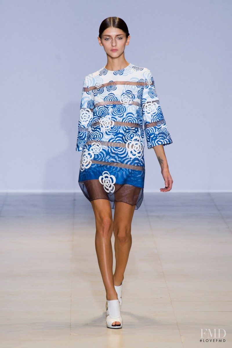 Alexandra Rudakova featured in  the Lie Sang Bong fashion show for Spring/Summer 2014