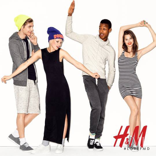 Anais Pouliot featured in  the H&M Divided Divided - Basic Style catalogue for Fall 2013