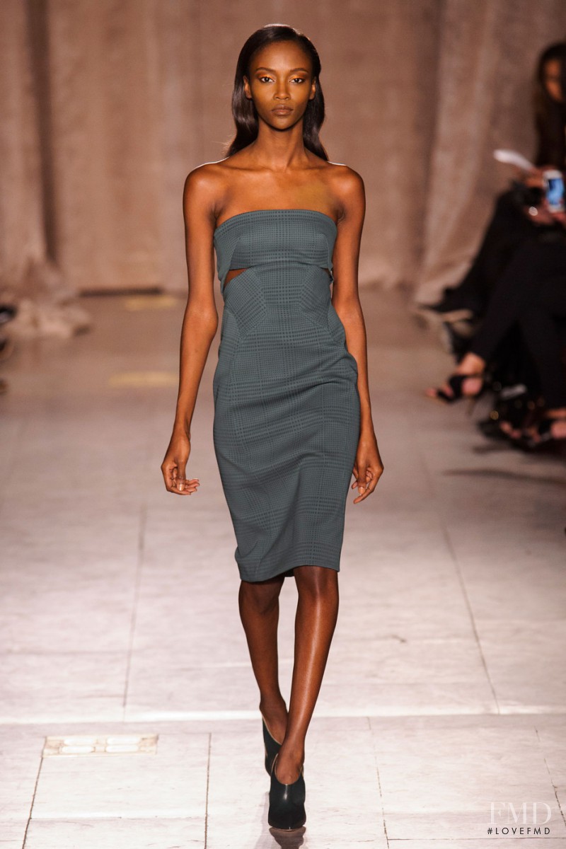 Riley Montana featured in  the Zac Posen fashion show for Autumn/Winter 2015