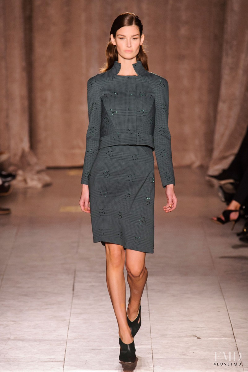 Ophélie Guillermand featured in  the Zac Posen fashion show for Autumn/Winter 2015