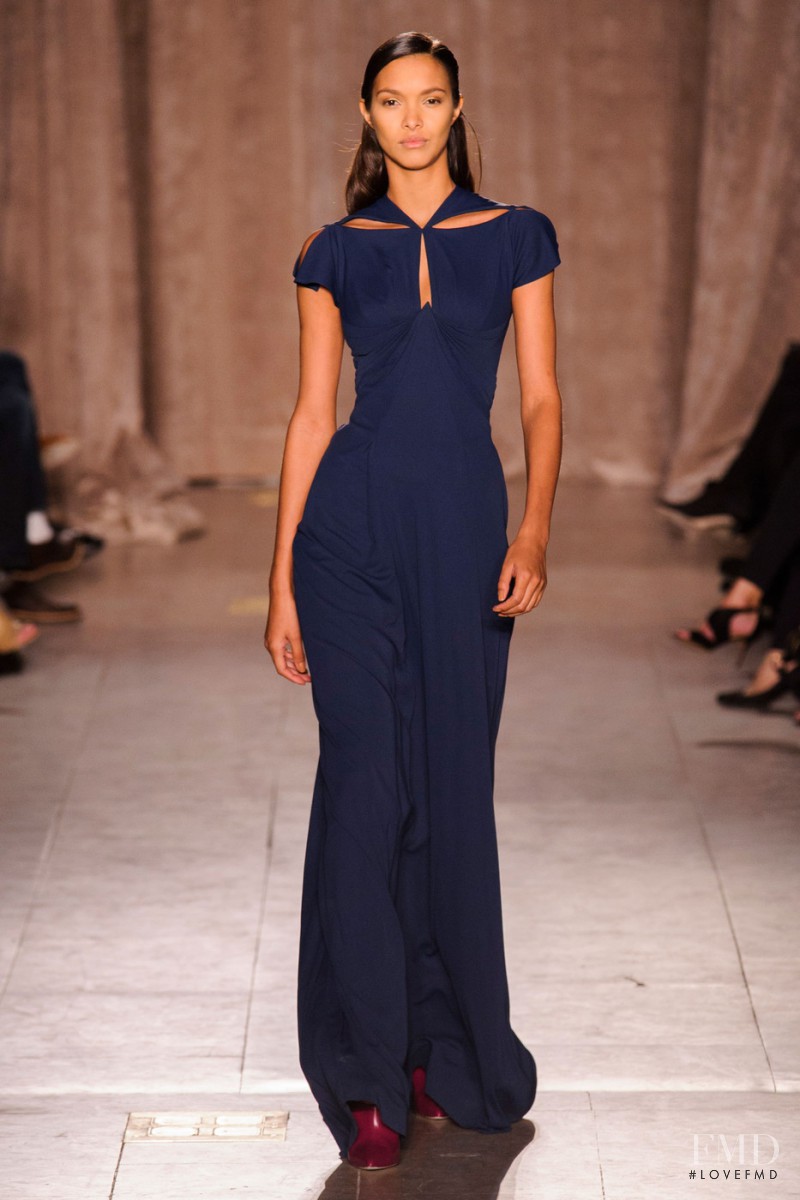 Lais Ribeiro featured in  the Zac Posen fashion show for Autumn/Winter 2015