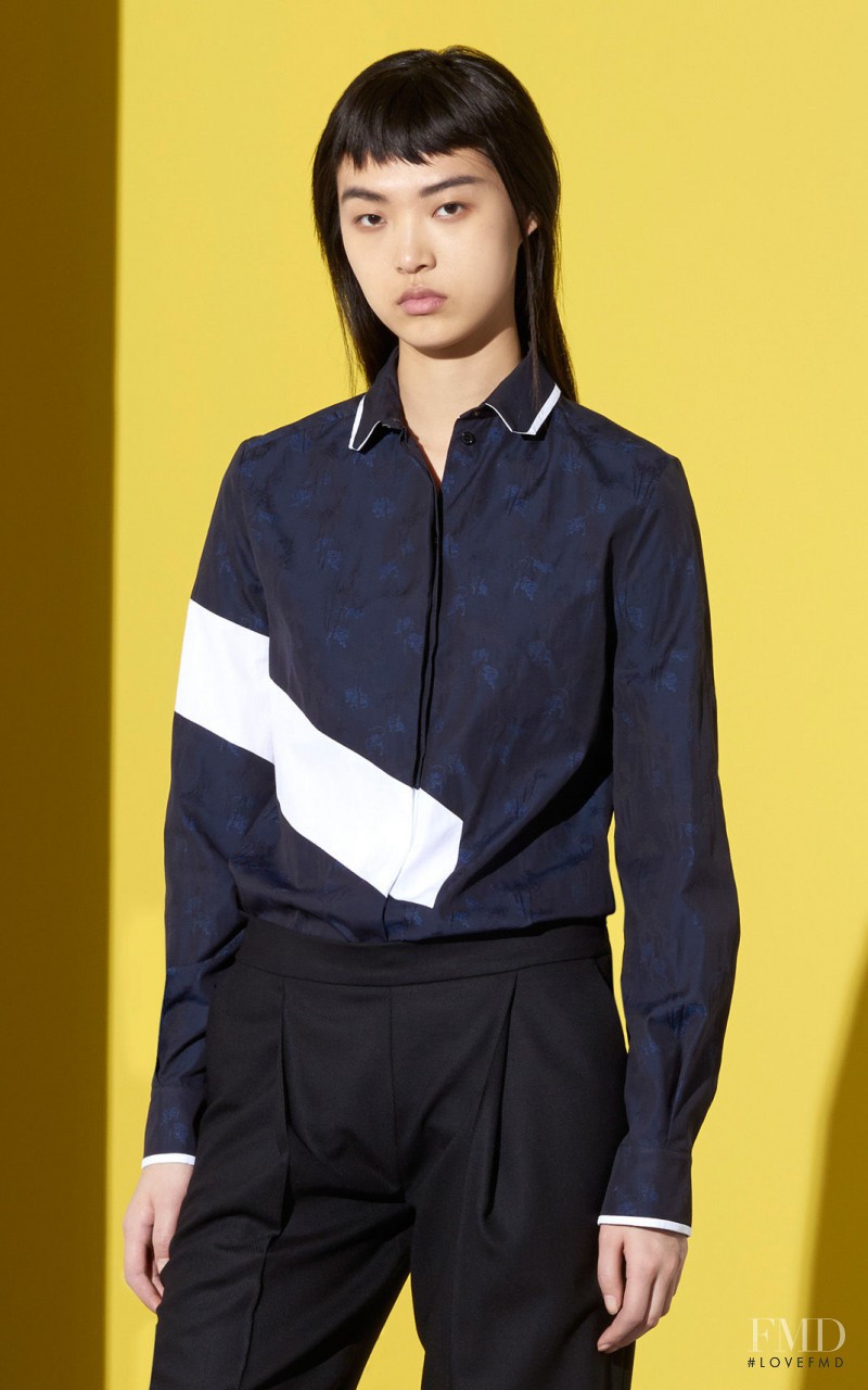 Tian Yi featured in  the Kenzo lookbook for Autumn/Winter 2015