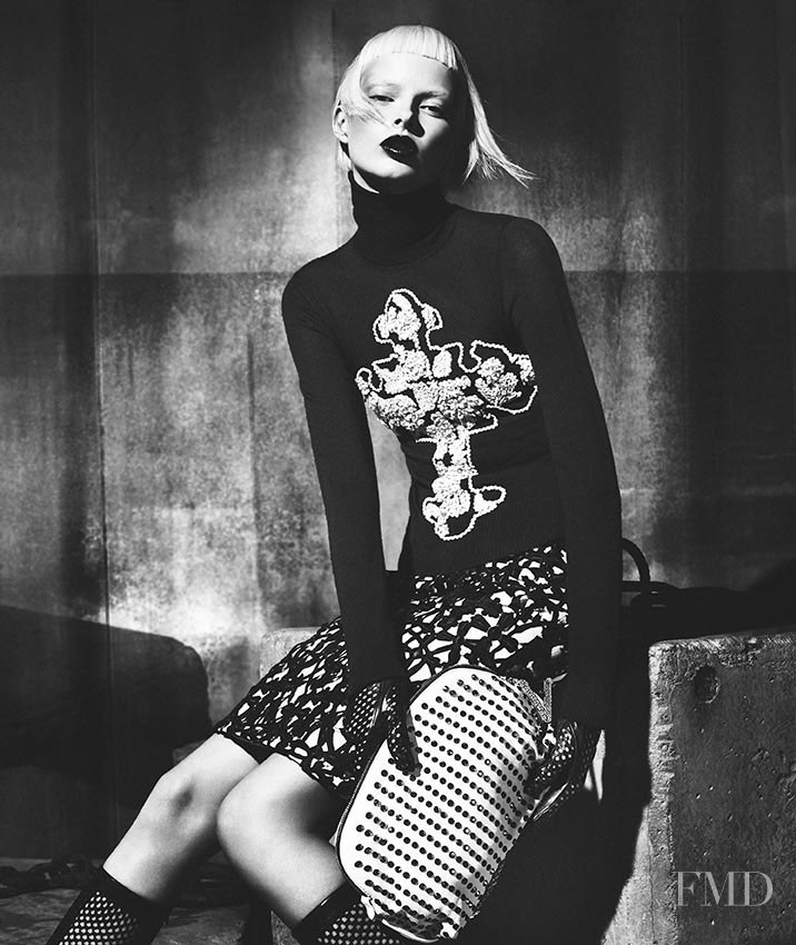 Elza Luijendijk Matiz featured in  the Versace advertisement for Autumn/Winter 2012