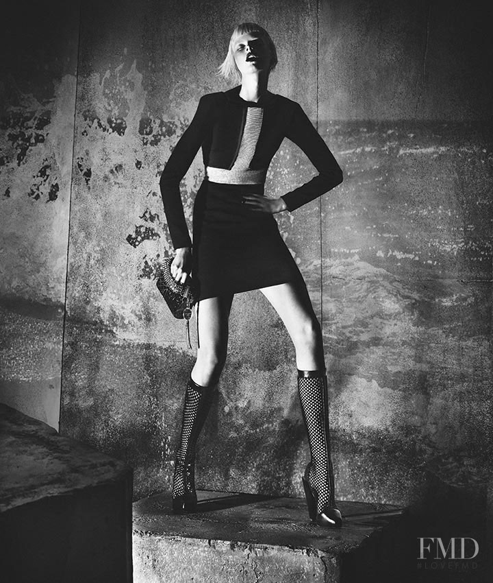 Elza Luijendijk Matiz featured in  the Versace advertisement for Autumn/Winter 2012