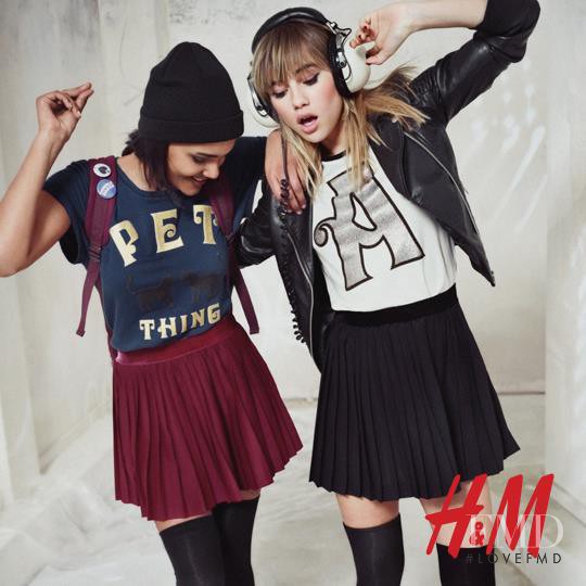 Suki Alice Waterhouse featured in  the H&M Divided catalogue for Fall 2013
