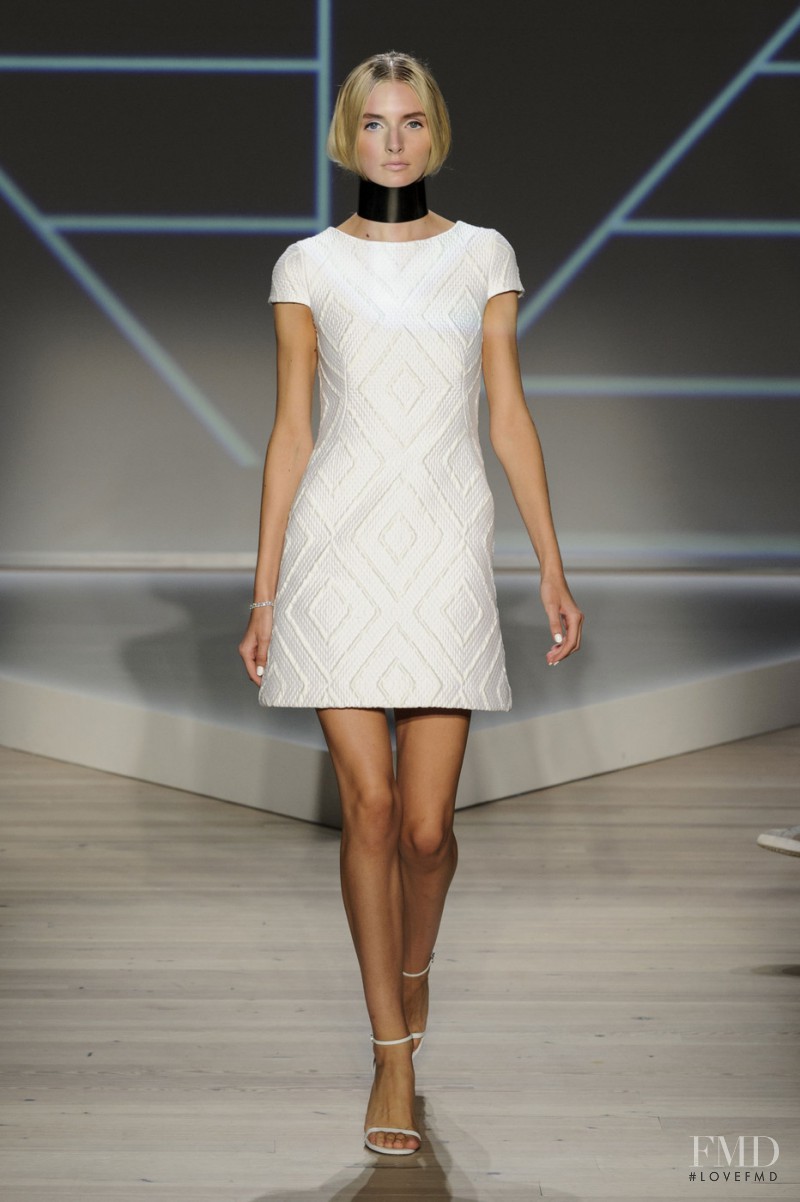 Eva Staudinger featured in  the Pamella Roland fashion show for Spring/Summer 2016