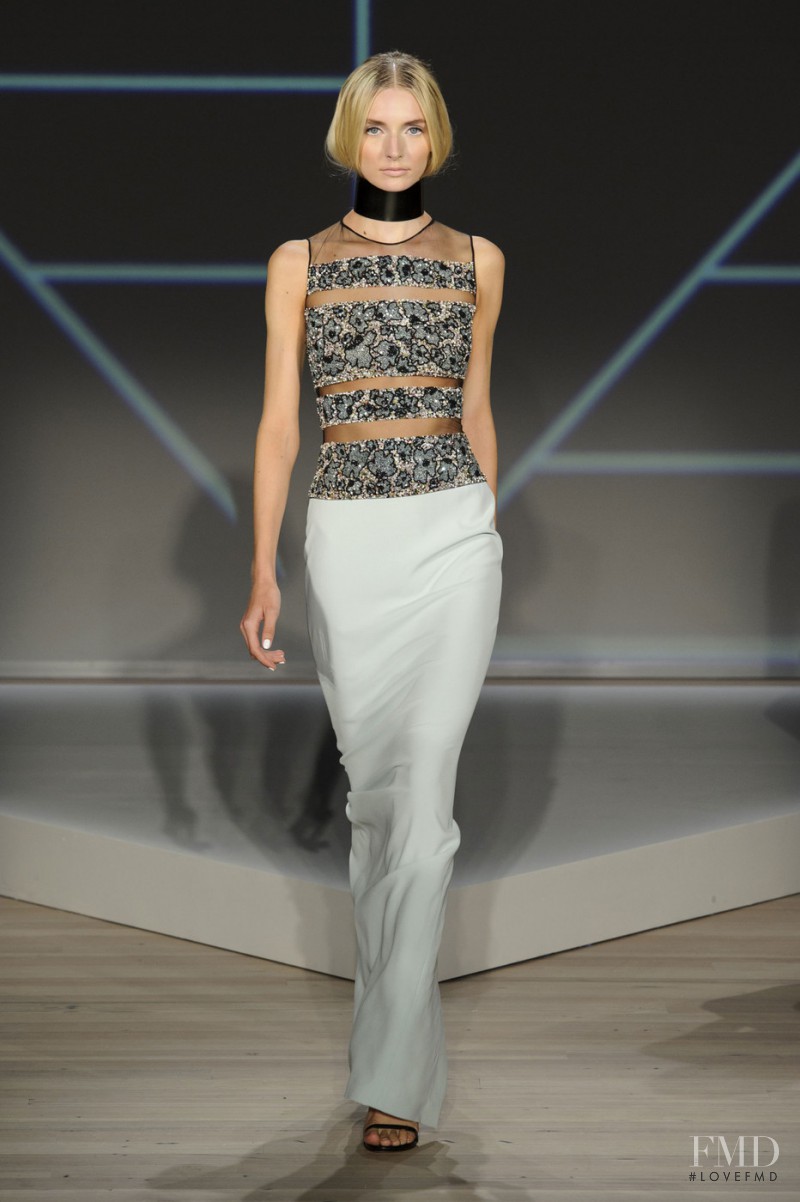 Eva Staudinger featured in  the Pamella Roland fashion show for Spring/Summer 2016