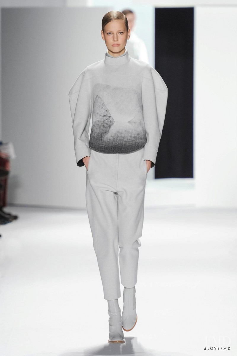 Elisabeth Erm featured in  the Lacoste fashion show for Autumn/Winter 2013