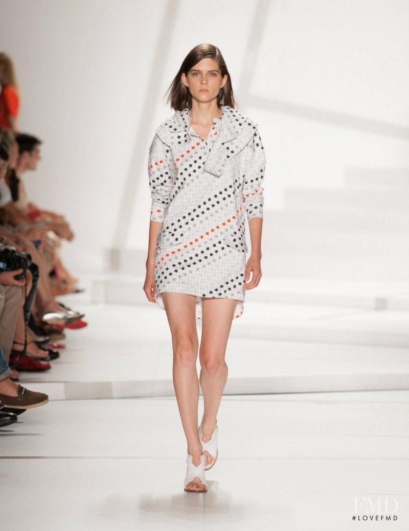 Kel Markey featured in  the Lacoste fashion show for Spring/Summer 2013