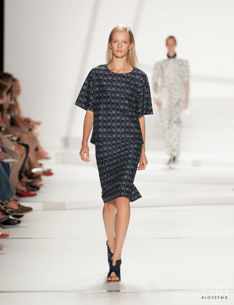 Daria Strokous featured in  the Lacoste fashion show for Spring/Summer 2013