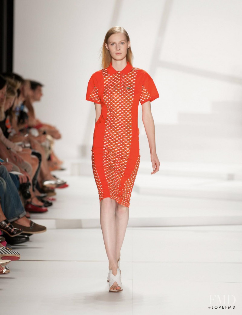 Julia Nobis featured in  the Lacoste fashion show for Spring/Summer 2013