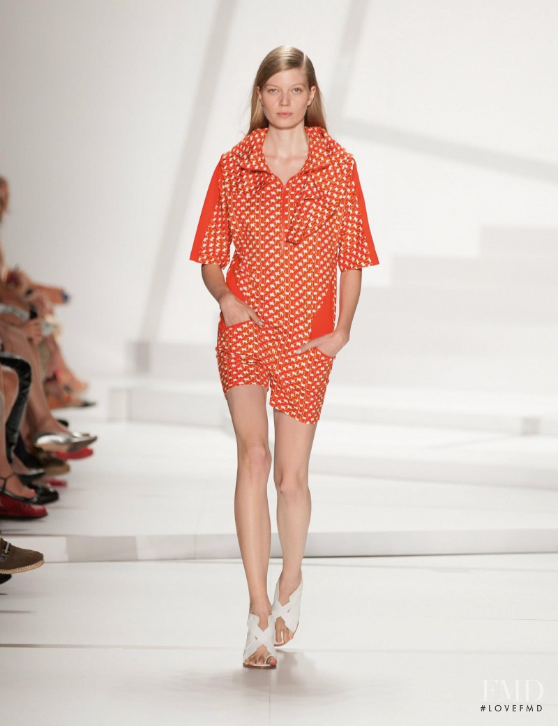 Saara Sihvonen featured in  the Lacoste fashion show for Spring/Summer 2013