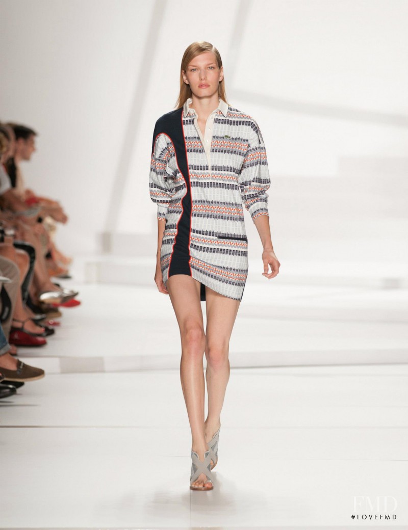 Marique Schimmel featured in  the Lacoste fashion show for Spring/Summer 2013