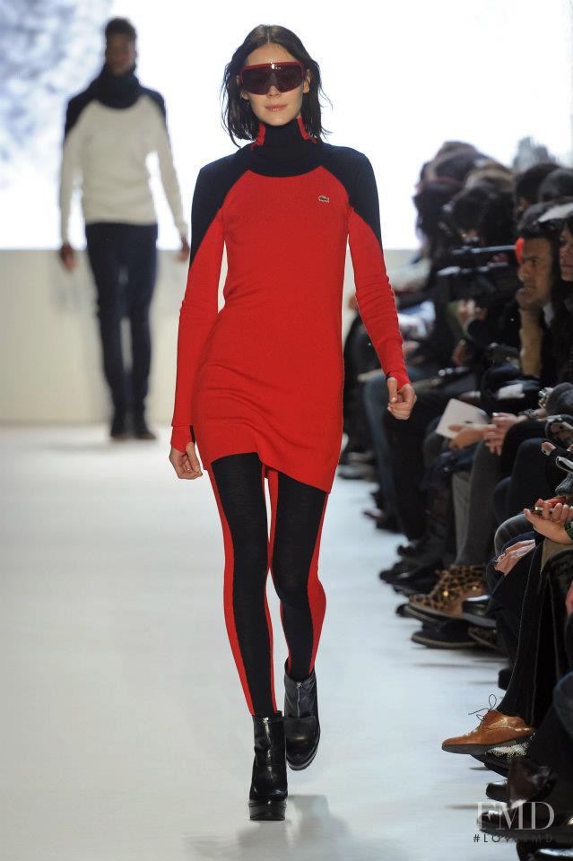 Kinga Rajzak featured in  the Lacoste fashion show for Autumn/Winter 2012