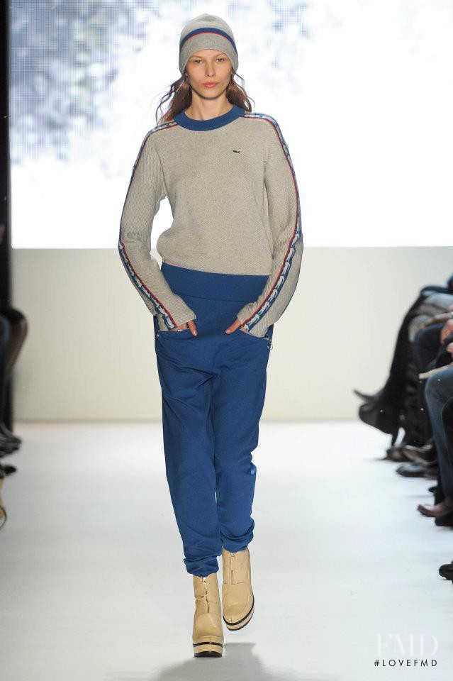 Monika Sawicka featured in  the Lacoste fashion show for Autumn/Winter 2012