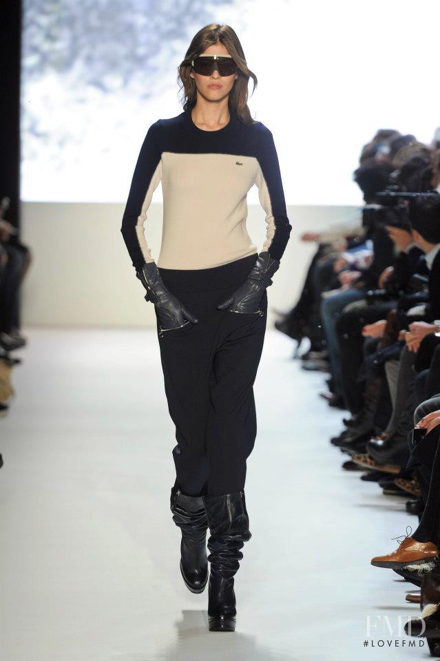 Yulia Kharlapanova featured in  the Lacoste fashion show for Autumn/Winter 2012