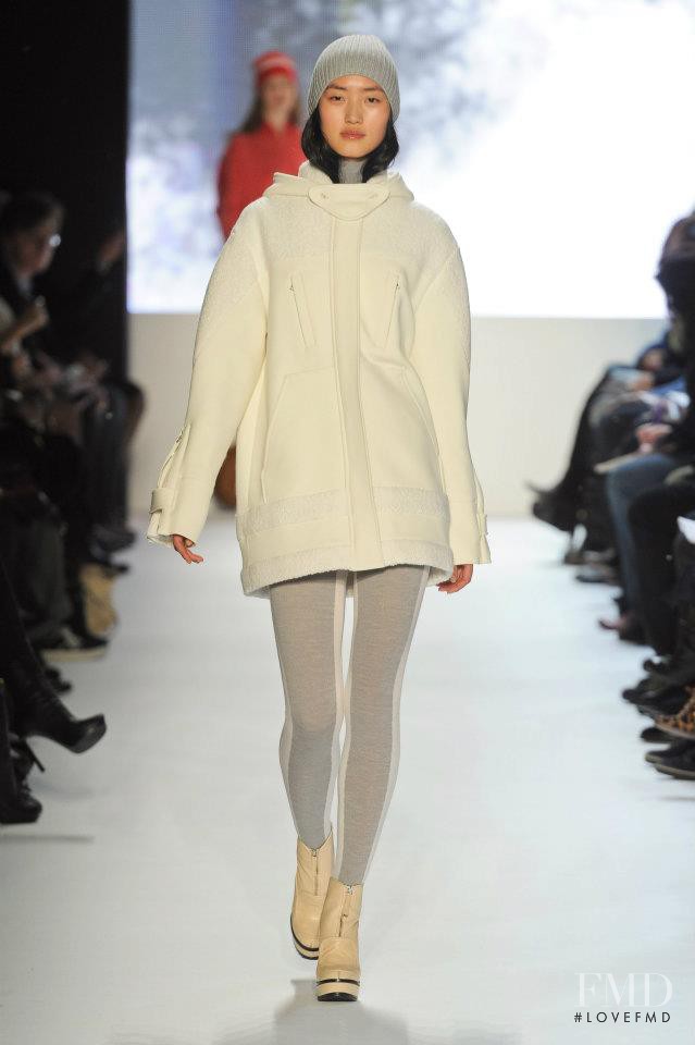 Lina Zhang featured in  the Lacoste fashion show for Autumn/Winter 2012