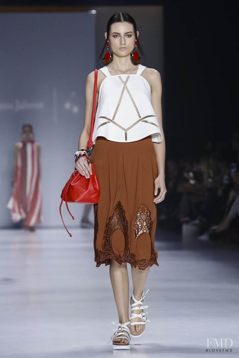 Bruna Ludtke featured in  the Juliana Jabour fashion show for Spring/Summer 2016