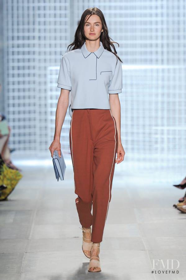 Mackenzie Drazan featured in  the Lacoste fashion show for Spring/Summer 2014